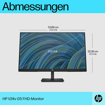 HP V24v G5 FHD Monitor - 23.8 Zoll 75 Hz Schwarz