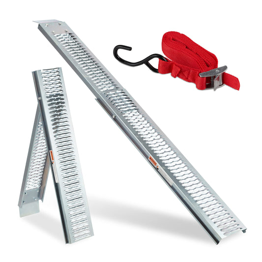 Relaxdays Auffahrrampe 10029579 - Klappbar 2m 225kg
