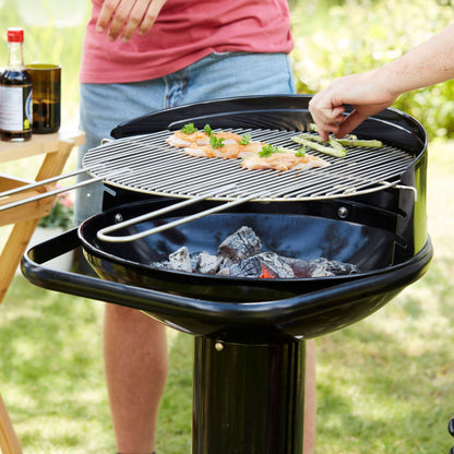 Barbecook Loewy 50 Holzkohlegrill mit Windschutz Schwarz