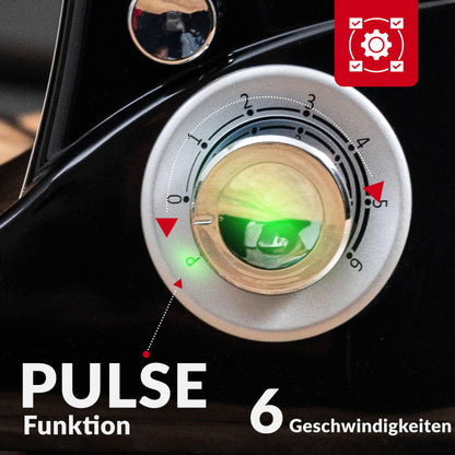 Lehmann Planetarische Küchenmaschine Rührgerät 2200W 5L Schwarz