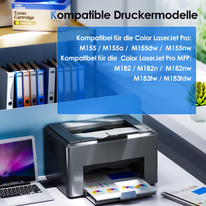 NOGIVY 216A Toner Set kompatibel für HP Color LaserJet Pro, 4-Pack