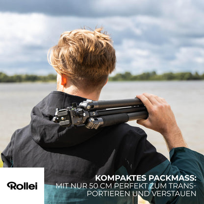 Rollei Easy Traveler XL Carbon Reisestativ - 10kg Tragkraft