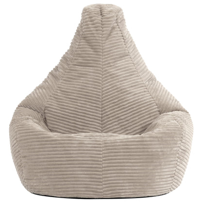 Icon Dalton Kinder Sitzsack - Flauschiger Cord Beige mit Füllung