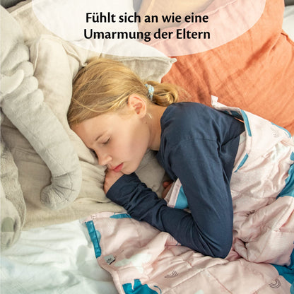 Ella Kinder Gewichtsdecke Therapiedecke 3.2kg 100x150cm - Hippo