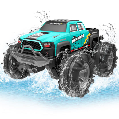SIVQIKE BG028 4WD Amphibien-RC-Auto mit Gestensensor und LED, ferngesteuertes Spielzeugauto für Land und Wasser
