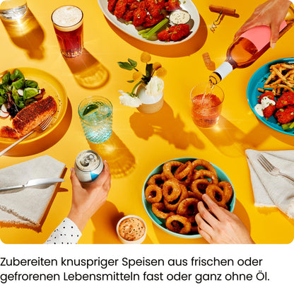 CHEFMAN Doppelkorb Heissluftfritteuse 5.6L Digital - Schwarz