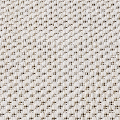 Taracarpet In- & Outdoor-Teppich Flachgewebe Creme Weiss 160x220 cm