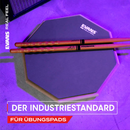 Evans RealFeel RF-12D Practice Pad, 12 Zoll, doppelseitig