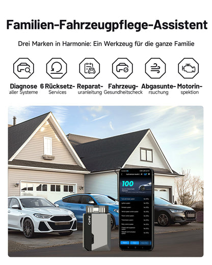 TOPDON CarPal OBD2 Diagnosegerät mit Bluetooth und 6 Reset-Services
