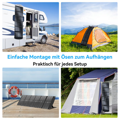 Ecosonique 100W Tragbares Falt-Solarpanel Schnellladegerät