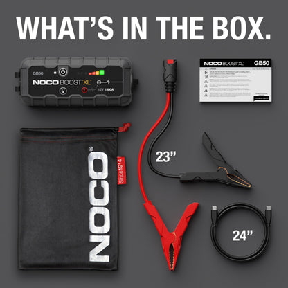 NOCO Boost GB50 Tragbare Starthilfe Powerbank – 1500A