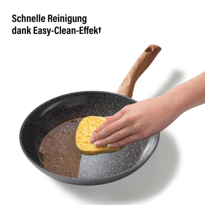 STONELINE Ceramic Kochgeschirr Set 14-tlg. Induktion Holzoptik