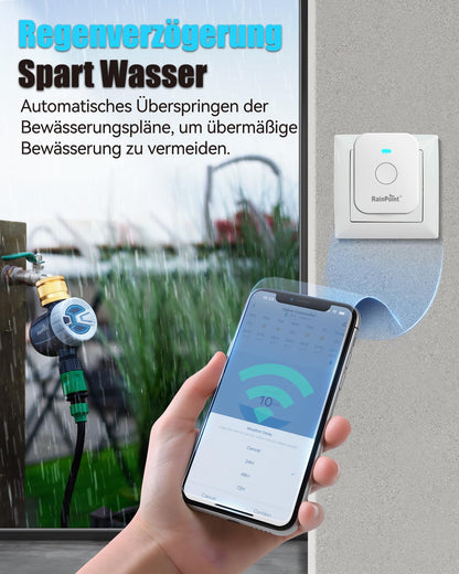 RAINPOINT Bewässerungscomputer WLAN mit Messing-Einlass