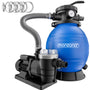 MONZANA Sandfilteranlage SF96K Poolfilter 9600 l/h selbstansaugend mit 7-Wege-Ventil und Druckanzeige