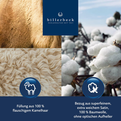 Billerbeck Brilliant Bettdecke – Kamelhaar Winter 135x200 cm