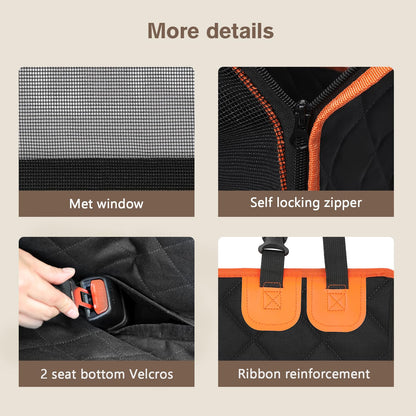 pecute Hunde Autositz XL für Grosse Hunde 70x61x55 cm