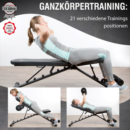 Ultrasport 331100000163 Hantelbank - Schwarz, 115 cm