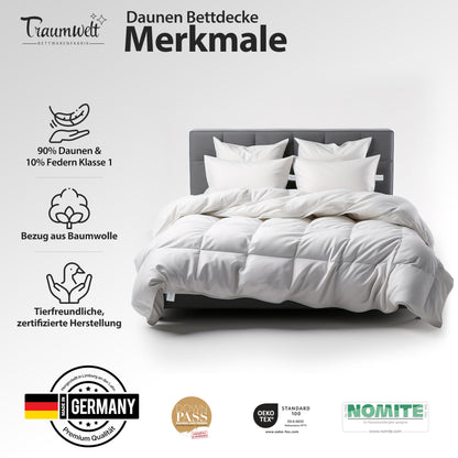 Traumwelt Natur Daunendecke 90/10 Ganzjahr 135x200 cm