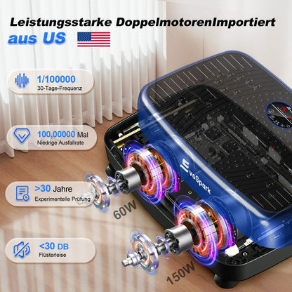 EvoSpark Vibrationsplatte Trainingsgerät – Doppelmotoren