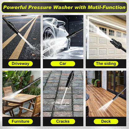 Gisam Hochdruckreiniger 2200W – 180bar 8m Schlauchtrommel Gelb