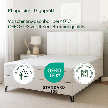 Wendre Topper Bezug 180x200 cm, 3-seitiger Reissverschluss, waschbar