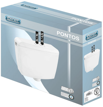 Cornat Spülkasten PONTOS SPK1200, 6/9 l, 2-Mengen-Spülung, weiss