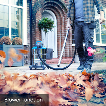 Vacmaster VQ1530SFDC 3in1 Nass- und Trockensauger Bodenstaubsauger, Starke Saugleistung, Wasserablassöffnung, Edelstahl 1500W 30L