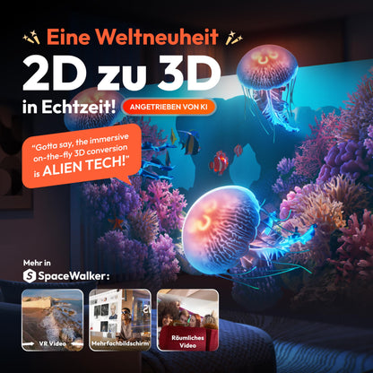 VITURE Pro XR/AR Brille mit 135" 120Hz Display - Mattschwarz