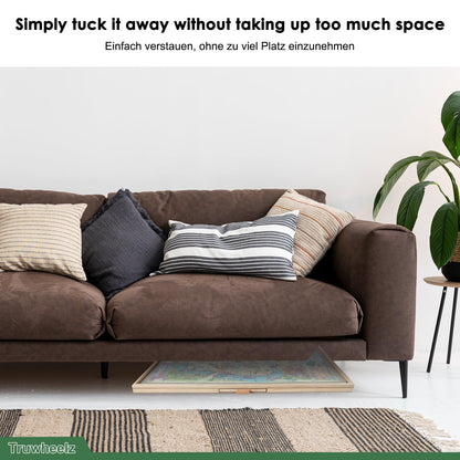 Drehbarer Puzzletisch 1500 Teile – 6 Schubladen & Abdeckung 64x87cm