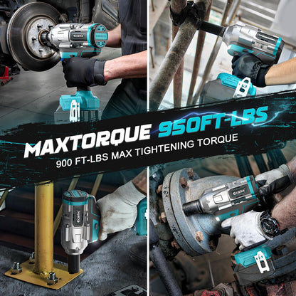 Ecarke 1300Nm Akku Schlagschrauber – Kompatibel Makita 18V, Ohne Akku