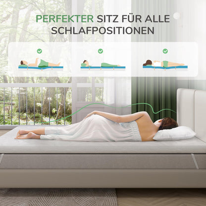 Novilla Matratzen Topper 140x200 cm, 5 cm Gel-Memory-Schaum