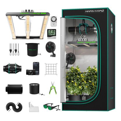 Mars Hydro Smart Growzelt Komplettset FC1500 80x80x160cm App Steuerung