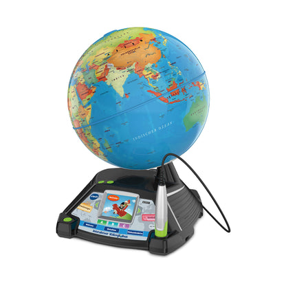 VTech Interaktiver Videoglobus – Digitale Lern-Weltkugel Deutsch
