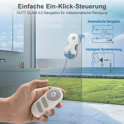 HUTT S7 Plus Fensterputzroboter, kabellos, 6500 Pa, Sprühfunktion