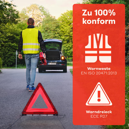 PURAHELP KFZ Verbandskasten Warndreieck Set DIN 13164 (2025)