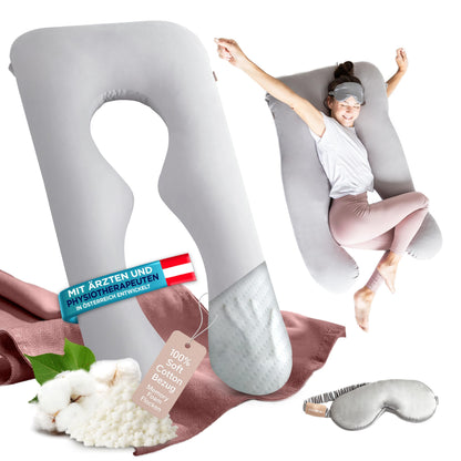 mimi kalu® DAS ORIGINAL Seitenschläferkissen mit Memory Foam