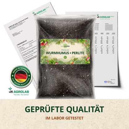 ORAGARDEN Wurmhumus mit Perlite für lockeren Boden – Pflanzenerde 24L