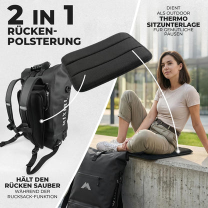 MIXIRL 3in1 Fahrradtasche Gepäckträger wasserdicht 30 Liter Kühlfach
