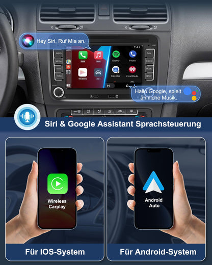 Ledio Autoradio VW Golf 5 6 Polo T5 - 7 Zoll Android 14