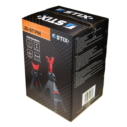 STIX Tool Unterstellböcke JS-6T – 6 Tonnen, 4er-Set mit Gummi