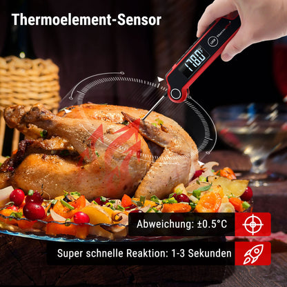 ThermoPro TP620 Fleischthermometer, klappbar, IP65 wasserdicht