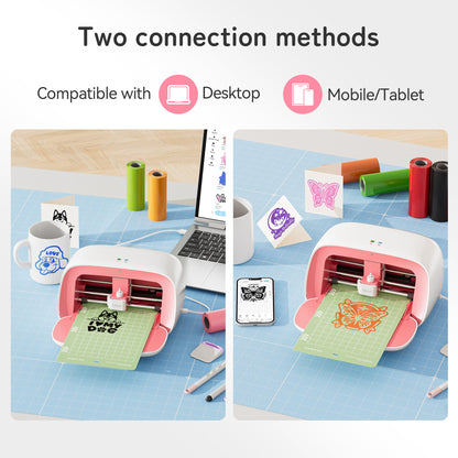 Likcut S501 Mini Schneideplotter für Vinyl & Textil - Rosa