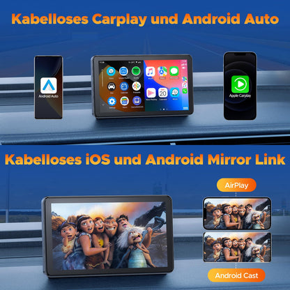 Volam Wireless Carplay Android Auto Display 7 Zoll Touchscreen