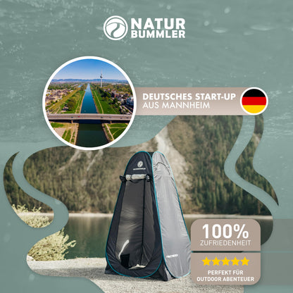 NATURBUMMLER Duschzelt Pop-Up Privacy Protec+ wasserdicht 1,9 m