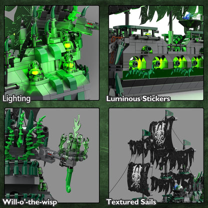 JMBricklayer Flying Dutchman Piratenschiff Bausteine - 40001