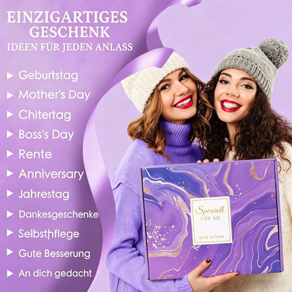 UOOYAA Geschenkset für Mama mit Edelstahlbecher und Kuscheldecke