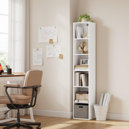 WOLTU Bücherregal mit 6 Fächern, Würfelregal freistehend, SK003ws6