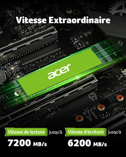 Acer FA200 NVMe SSD 2TB PCIe 4.0 M.2 2280 interne Festplatte