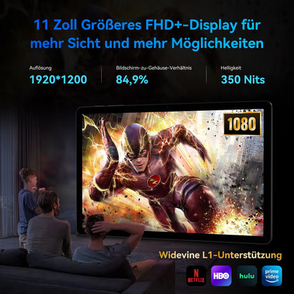 TABWEE T90 Android 15 Gaming Tablet 11 Zoll, 24GB RAM mit Tastatur