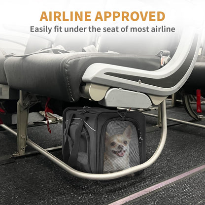 Petsfit Flugzeug Transporttasche Katze Hund - M Schwarz